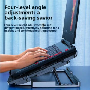 Portable Slim USB Powered Control Cooling Fan Pad Laptop Stand