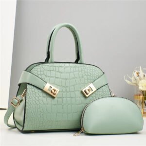 2 in 1 New Fashion Trendy  Designer Custom Women Crossbody Bag - Green