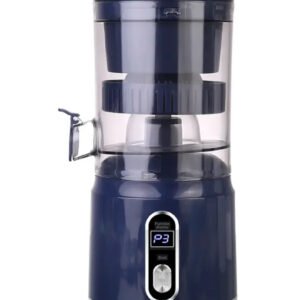 Electric Portable Fruit  Extractor  and Pulp Separation Squeezer Juicer Blender - Dark Blue