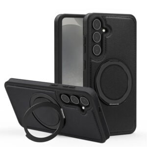 Luxury Premium PU Leather Pattern Magnetic Stand  Magsafe Shockproof Case Cover For Samsung A Series