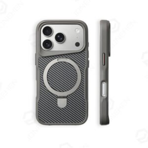 Luxury Premium Carbon Fiber Texture Bracket Magnetic Phone Case Case Cover For 17 Series