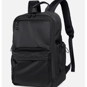 Executive Dibi waterproof Pu Waterproof Business Laptop Backpack Bag - Black