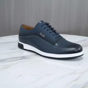 Elegant Urban Flex Oxford Men's Casual  Boss Shoes - Dark Blue