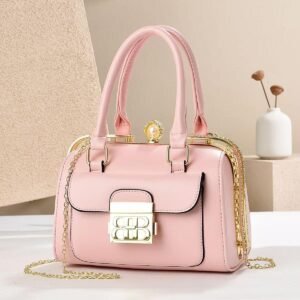 Leisure Brand High Quality Women's Shoulder Fashion Designer Handbag - Pink