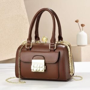 Leisure Brand High Quality Women's Shoulder Fashion Designer Handbag - Cofee Brown