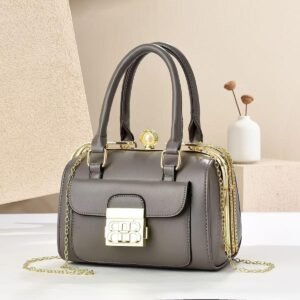 Leisure Brand High Quality Women's Shoulder Fashion Designer Handbag - Grey