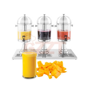 Catering Buffet Acrylic Juice Dispenser with stainless steel Stand and Cover