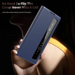 Smart Window  Display Intelligent Case Cover for Samsung Galaxy View Flip Case Cover with a Sensor For Galaxy Z Fold Series