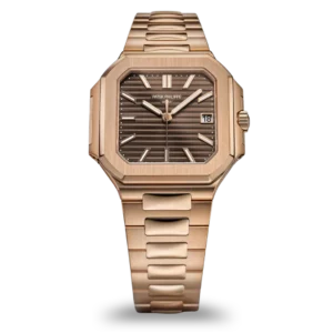 Patek Philippe Cubitus Automatic Watch - Rose Gold Brown Dial