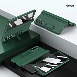 Luxury Premium Bracket Stand Holder Hinge Protection Case For Samsung Galaxy Z Fold Series