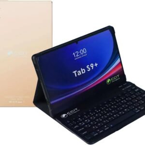 CCIT 10.1 Inch 16GB RAM 1TB S9+ Android Tablet with Keyboard and Mouse - Golden