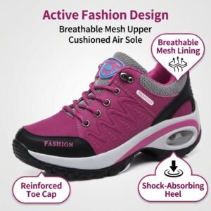 Fashion Women's lace-up  sneakers sports Shoes - Purple