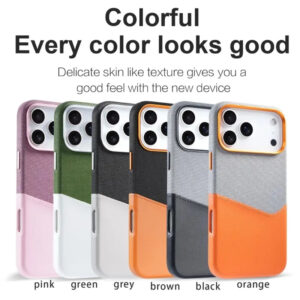 Luxury Premium Magsafe Wireless Leather Fiber Flocked Wallet Holder Case Cover For iPhone 17 Pro Max