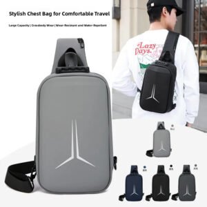 Luxury Premium Waterproof TPU Anti Theft Hard Case Chest With Lock Mini Men Crossbody Bag
