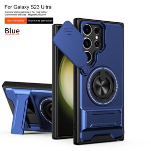 Luxury Premium Military Armor Magsafe Magnetic Ring Holder Camera Protection Case Cover For Samsung S Series