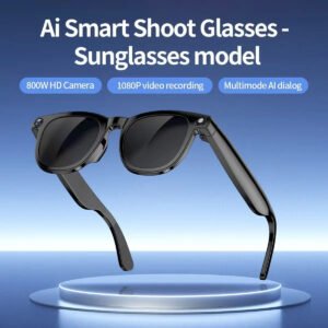 WearFit AI Smart Glasses with 8MP 4K Camera Smart Wearable Video Recording Call Smart Glasses