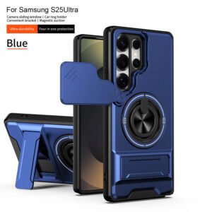 Luxury Premium Military Armor Magsafe Magnetic Ring Holder Camera Protection Case Cover For Samsung S Series