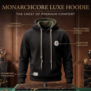 Unisex Soft Comfort Fit Plain Pullover Hoodie - Black