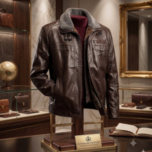 Luxury Premium Faux Leather Cool Cropped Coat Fashion Fleece Long Sleeve Zipper Slim Fitted Jacket