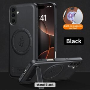 Luxury Premium Soft leather magnetic case with stand Case Cover For Samsung A Series