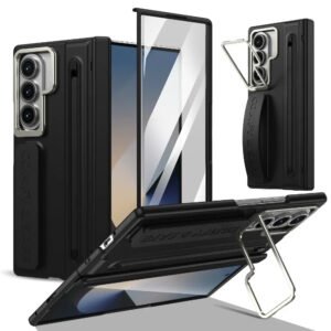 Luxury Premium Business Wrist Strap with S Pen Case Cover For Samsung Galaxy Z Fold Series