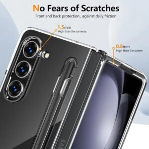 Luxury Premium Transparent With S Pen Case Cover For Samsung Galaxy Z Fold Series - Samsung Z Fold 3