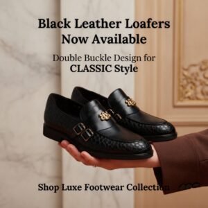 Luxury Double Monk Strap Patent Leather Designer Shoes For Men