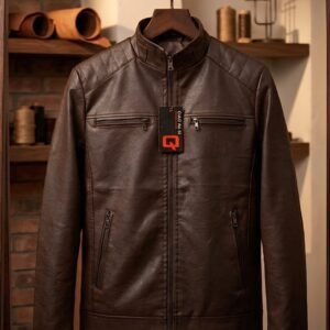 Slim Fit Fashion Streetwear Casual Blazer Leather jacket